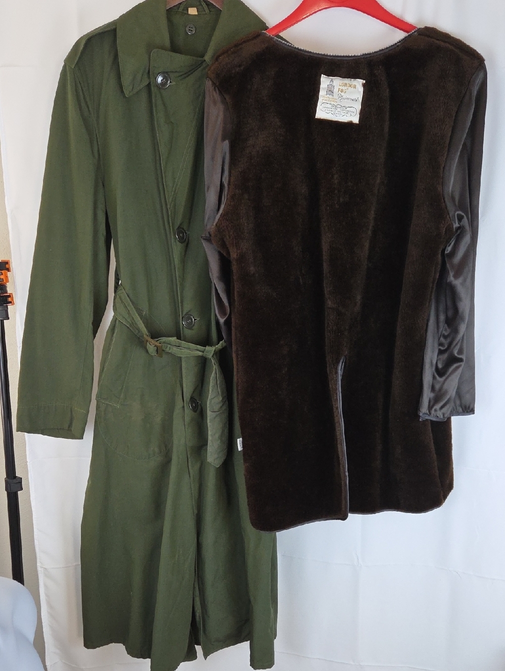 U.S.M.C.  'Inspector Gadget" Korean War Era 1950 Trenchcoat with liner.